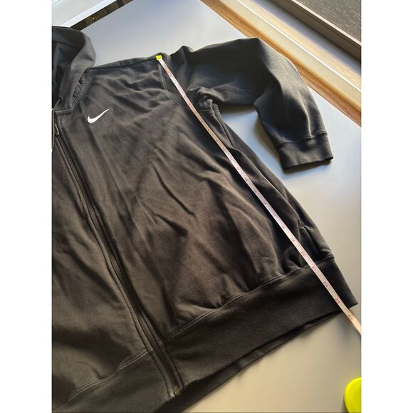 Nike Oversized Full-Zip Hoodie Jacket Black women’s Medium pockets oversized - Picture 9 of 11
